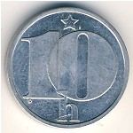 Чехословакия, 10 гелеров (1974–1990 г.)