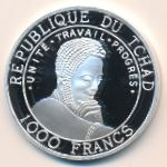 Чад, 1000 франков (1999 г.)