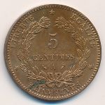 France, 5 centimes, 1871–1898