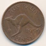 Australia, 1 penny, 1955–1964