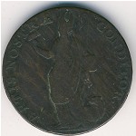 , 1/2 penny, 1791