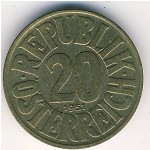 Австрия, 20 грошей (1950–1954 г.)