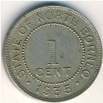 Северное Борнео, 1 цент (1904–1941 г.)