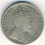 Цейлон, 25 центов (1902–1910 г.)