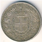 Italy, 1 lira, 1887