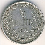 Немецкая Африка, 1/4 рупии (1904–1914 г.)