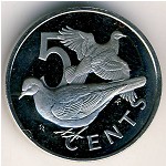 Виргинские острова, 5 центов (1973–1984 г.)