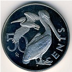 Виргинские острова, 50 центов (1973–1984 г.)
