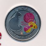 Canada, 25 cents, 2017