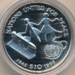 Либерия, 10 долларов (1995 г.)