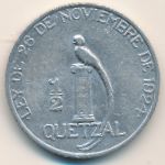Guatemala, 1/2 quetzal, 1925