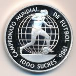 Ecuador, 1000 sucres, 1986