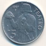 San Marino, 5 lire, 1997
