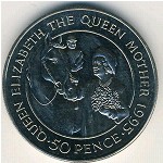 Saint Helena, 50 pence, 1995