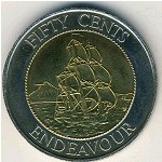 New Zealand, 50 cents, 1994