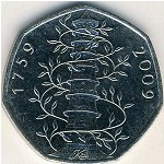 Great Britain, 50 pence, 2009