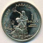 Индейская резервация Хамул., 1 доллар (2015 г.)