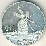 Malta, 5 pounds, 1977