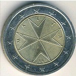 Мальта, 2 евро (2008 г.)
