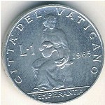 Ватикан, 1 лира (1964–1965 г.)