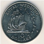 East Caribbean States, 10 dollars, 1981