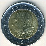 Ватикан, 500 лир (2001 г.)