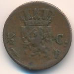 Netherlands, 1/2 cent, 1818–1837