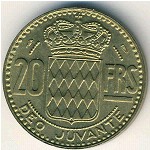 Monaco, 20 francs, 1950–1951