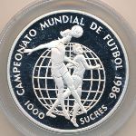 Ecuador, 1000 sucres, 1986