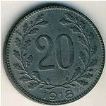 Австрия, 20 геллеров (1916–1918 г.)