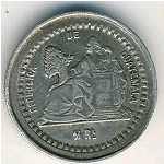 Guatemala, 1/2 real, 1879–1880