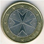 Malta, 1 euro, 2008