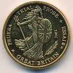 Великобритания., 10 евроцентов (2002 г.)
