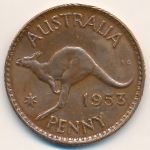 Australia, 1 penny, 1953