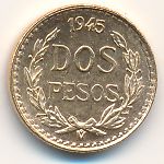 Mexico, 2 pesos, 1919–1948