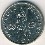 Новые Гебриды, 10 франков (1967–1970 г.)