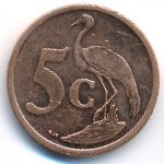 South Africa, 5 cents, 2011