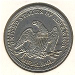 США, 1/4 доллара (1856–1866 г.)