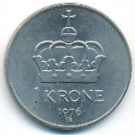 Norway, 1 krone, 1974–1991