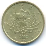 Italy, 50 euro cent, 2002–2007