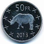 Катанга., 50 франков (2013 г.)