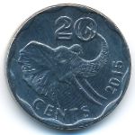 Свазиленд, 20 центов (2015 г.)