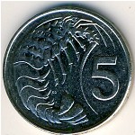 Каймановы острова, 5 центов (1999–2013 г.)