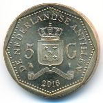 Antilles, 5 gulden, 2014–2016