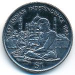 Liberia, 1 dollar, 1997