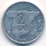 Spain, 2 pesetas, 1982–1984