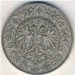 Austria, 5 corona, 1909
