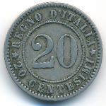 Italy, 20 centesimi, 1894