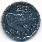 Свазиленд, 20 центов (2011 г.)