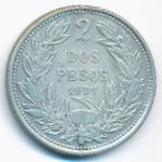 Chile, 2 pesos, 1927